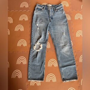 Abercrombie & Fitch High Rise distressed  Jeans
